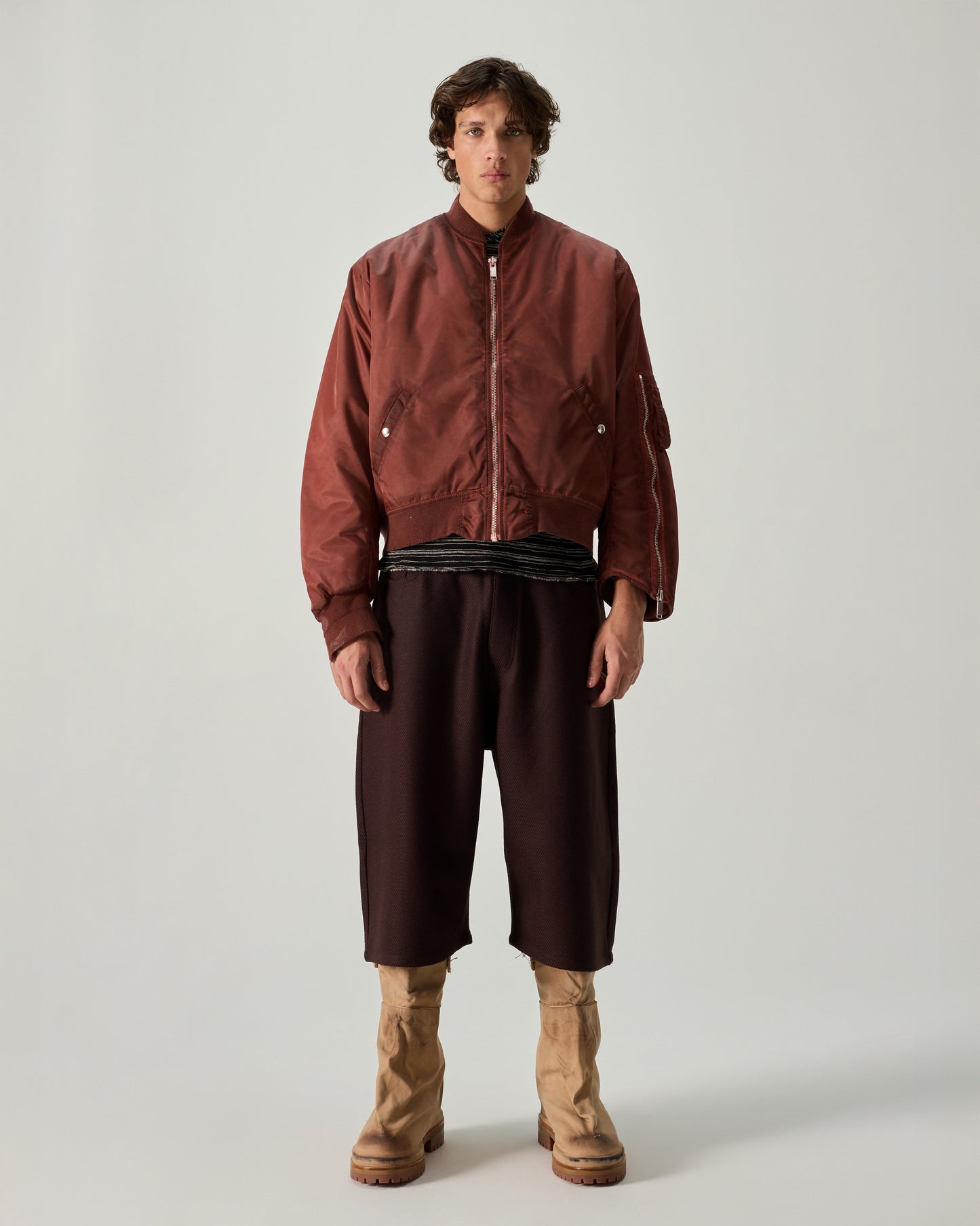 SHORT BIG DADDY WOOL BATAVIA in Brown