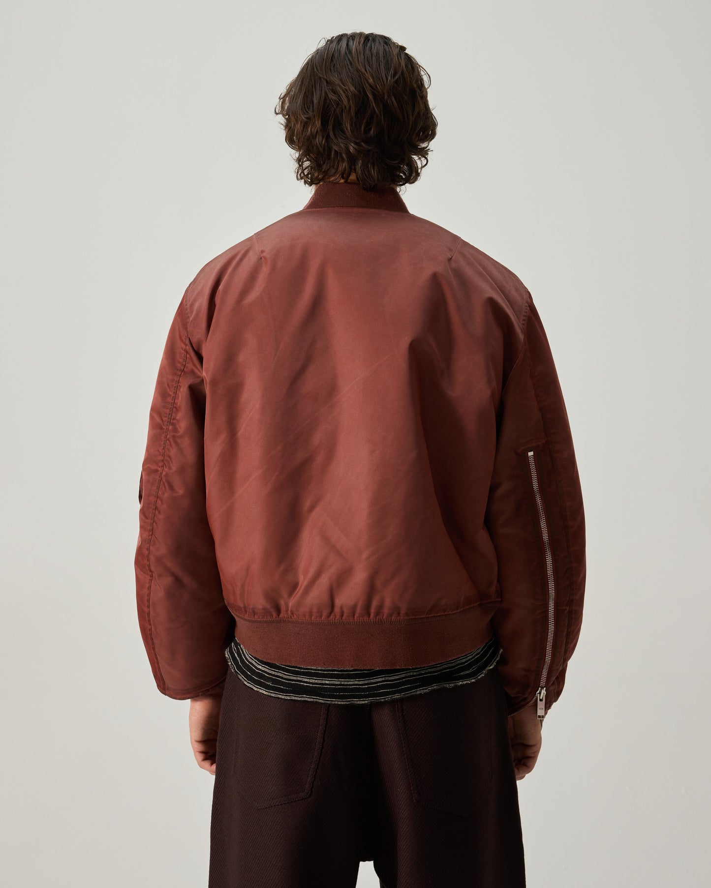 MILITARY BOMBER RECYCLED NYLON IN RED