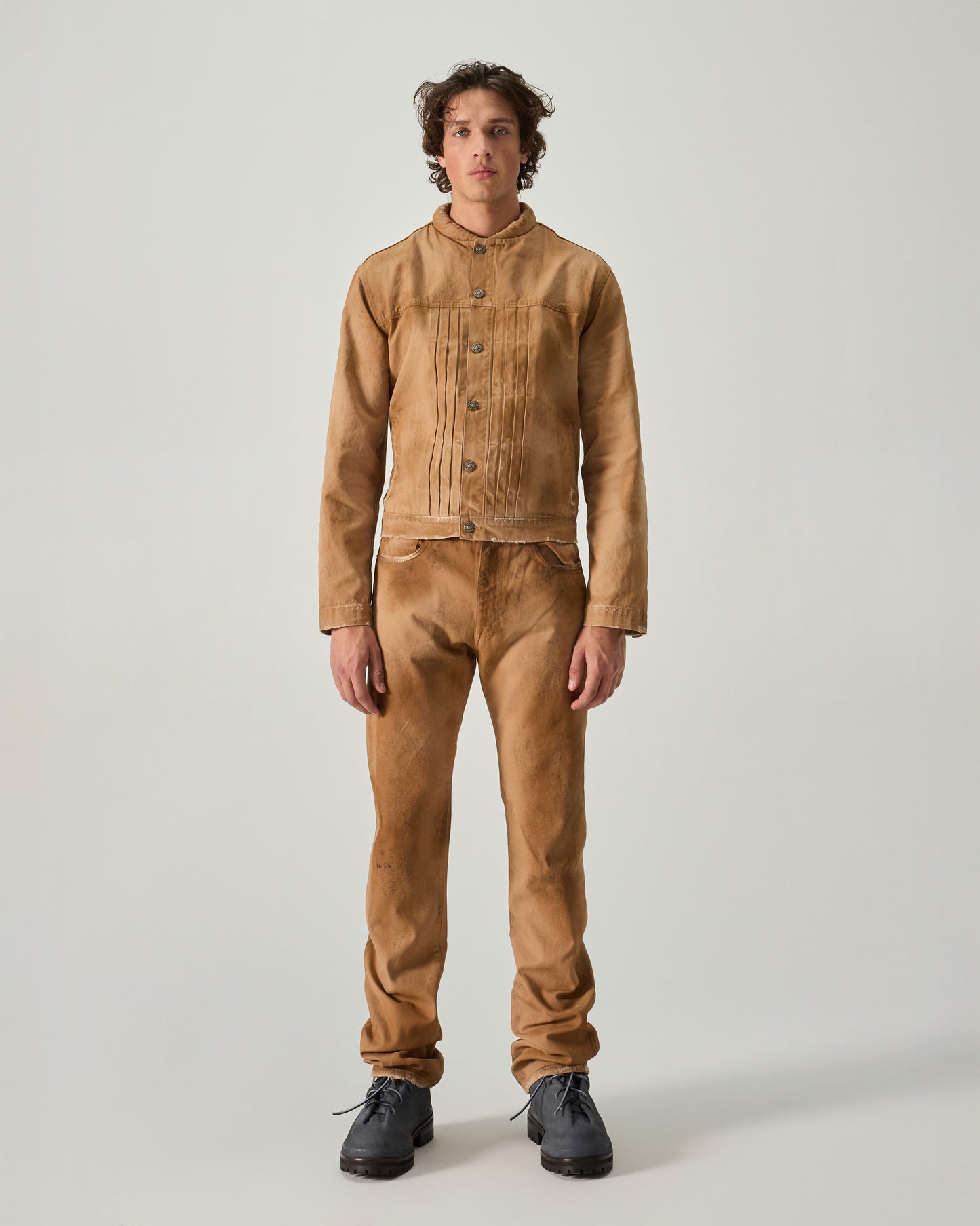 424 COLLECTION TRUCKER RAW CANVAS IN SAND