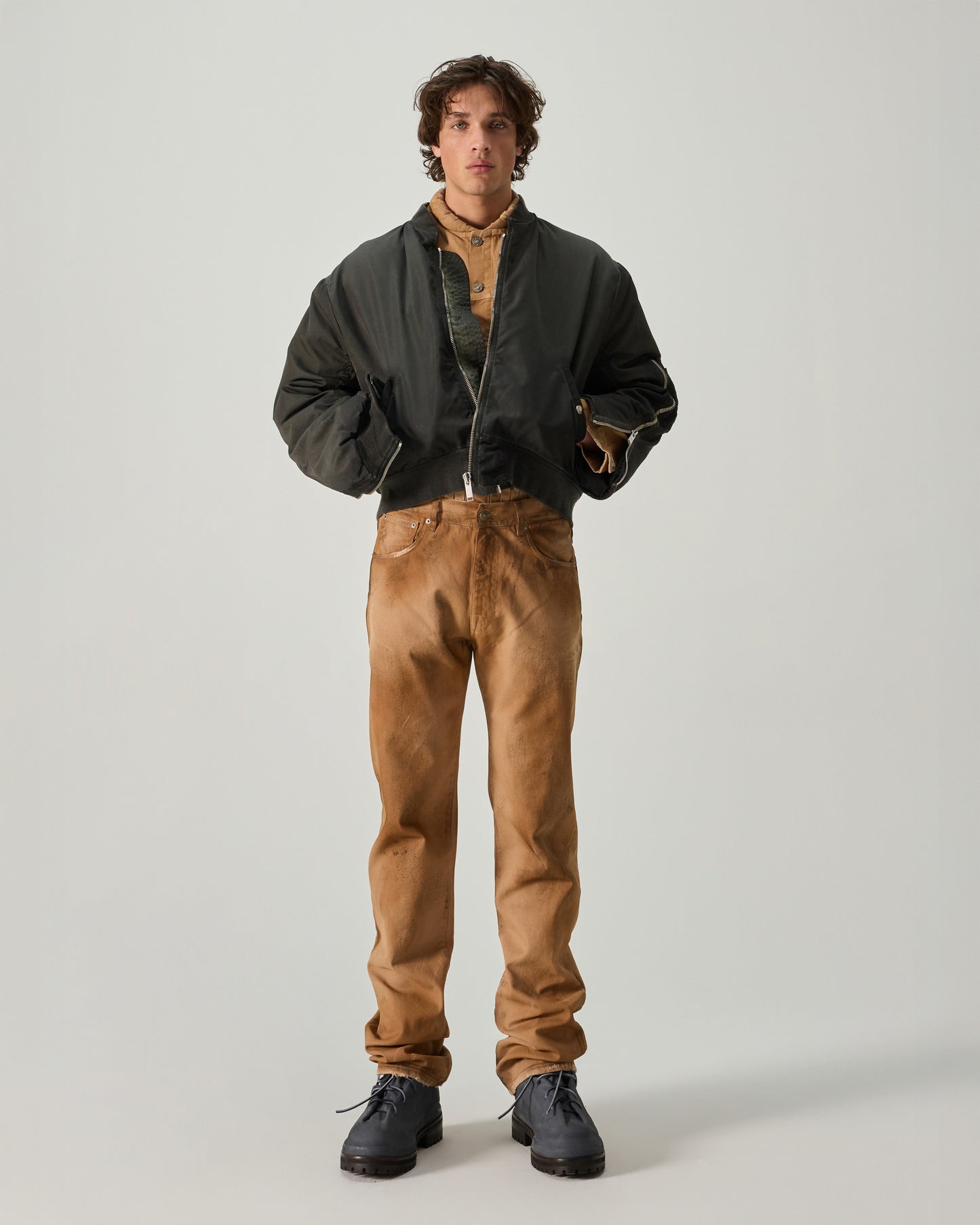 MILITARY BOMBER RECYCLED NYLON IN BLACK