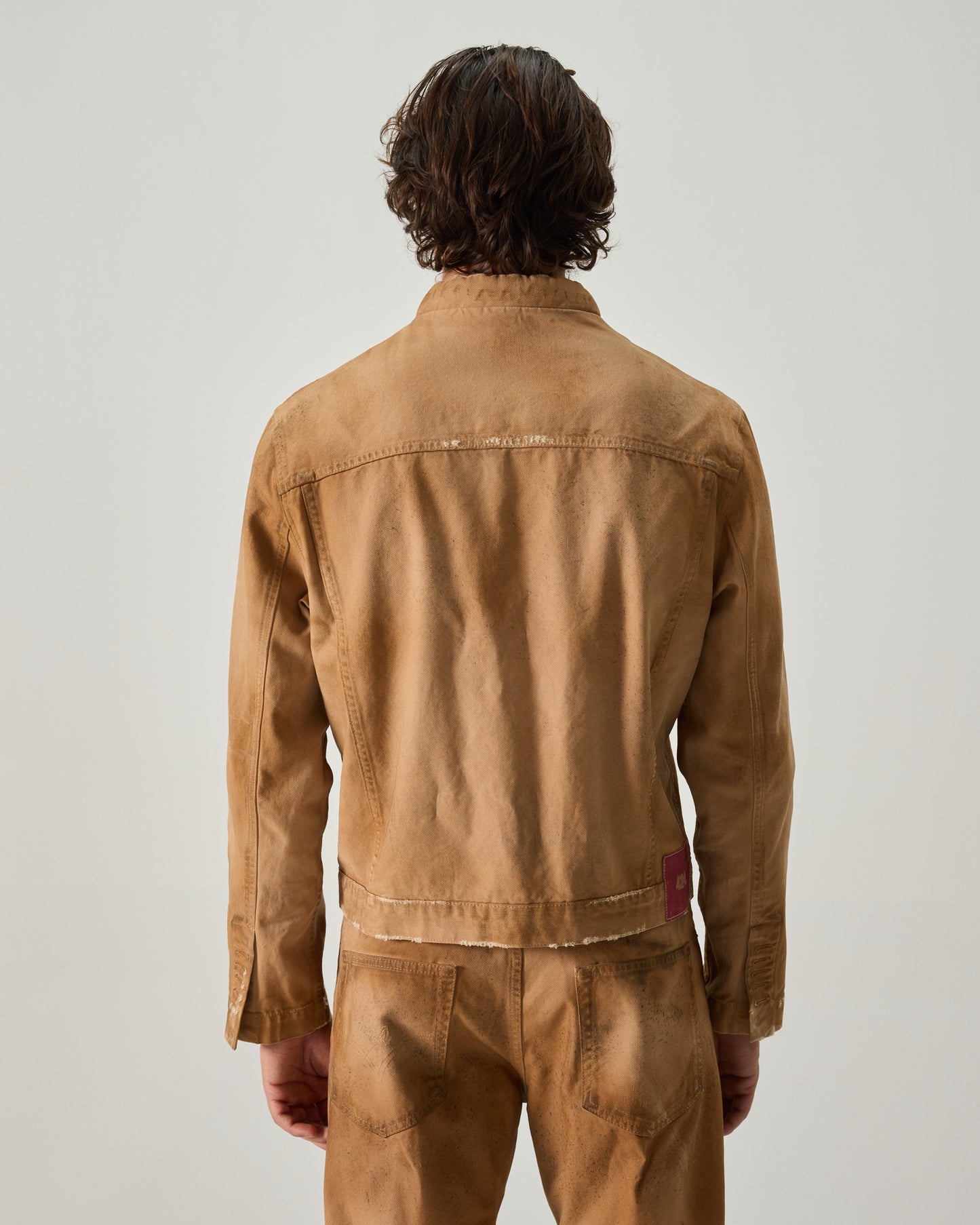 424 COLLECTION TRUCKER RAW CANVAS IN SAND