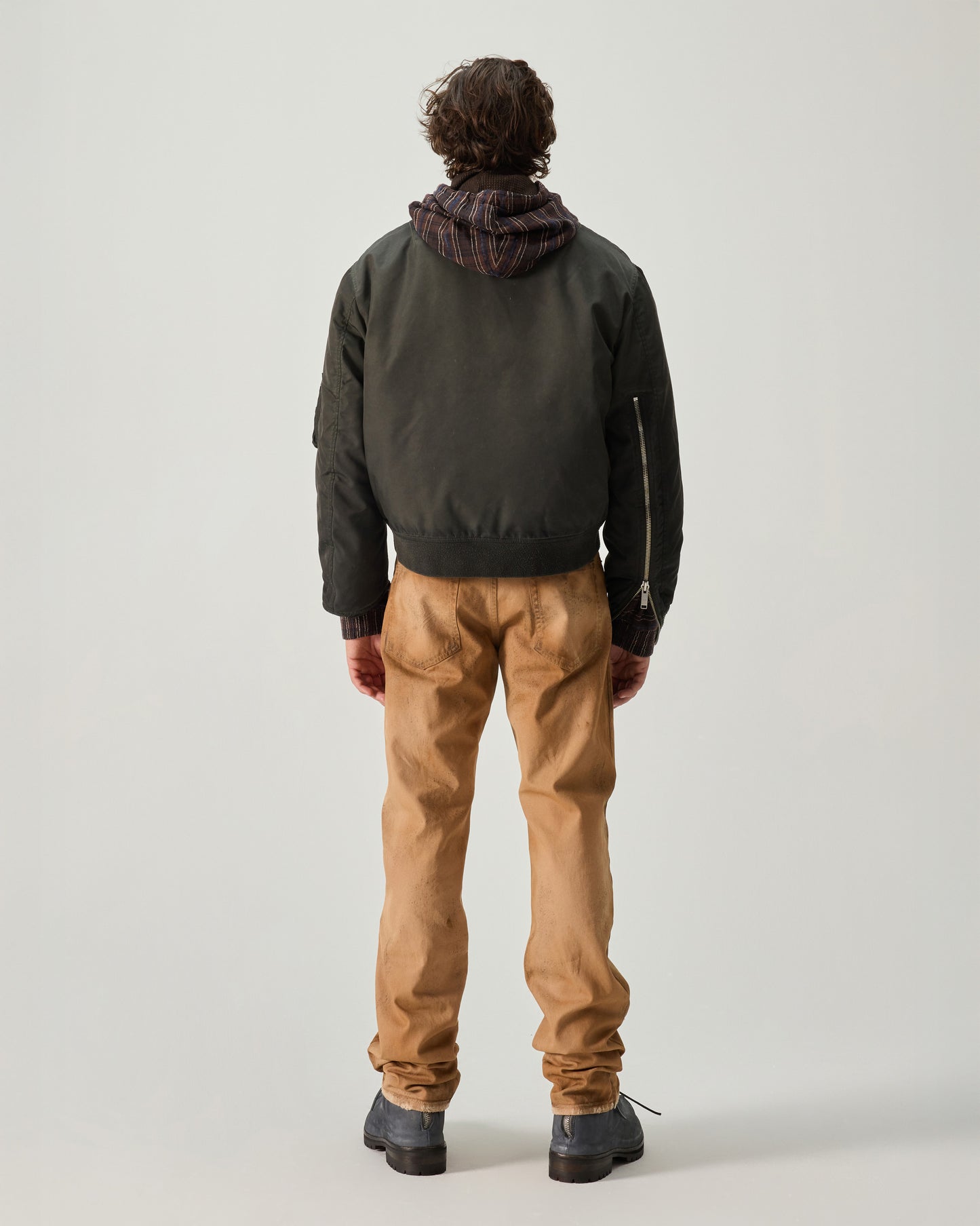 MILITARY BOMBER RECYCLED NYLON IN BLACK