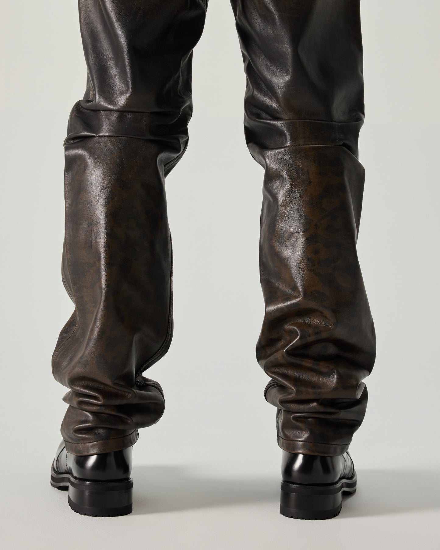 NEW 424 LEATHER FIVEPOCKET RUB OFF LEATHER IN CHEETAH