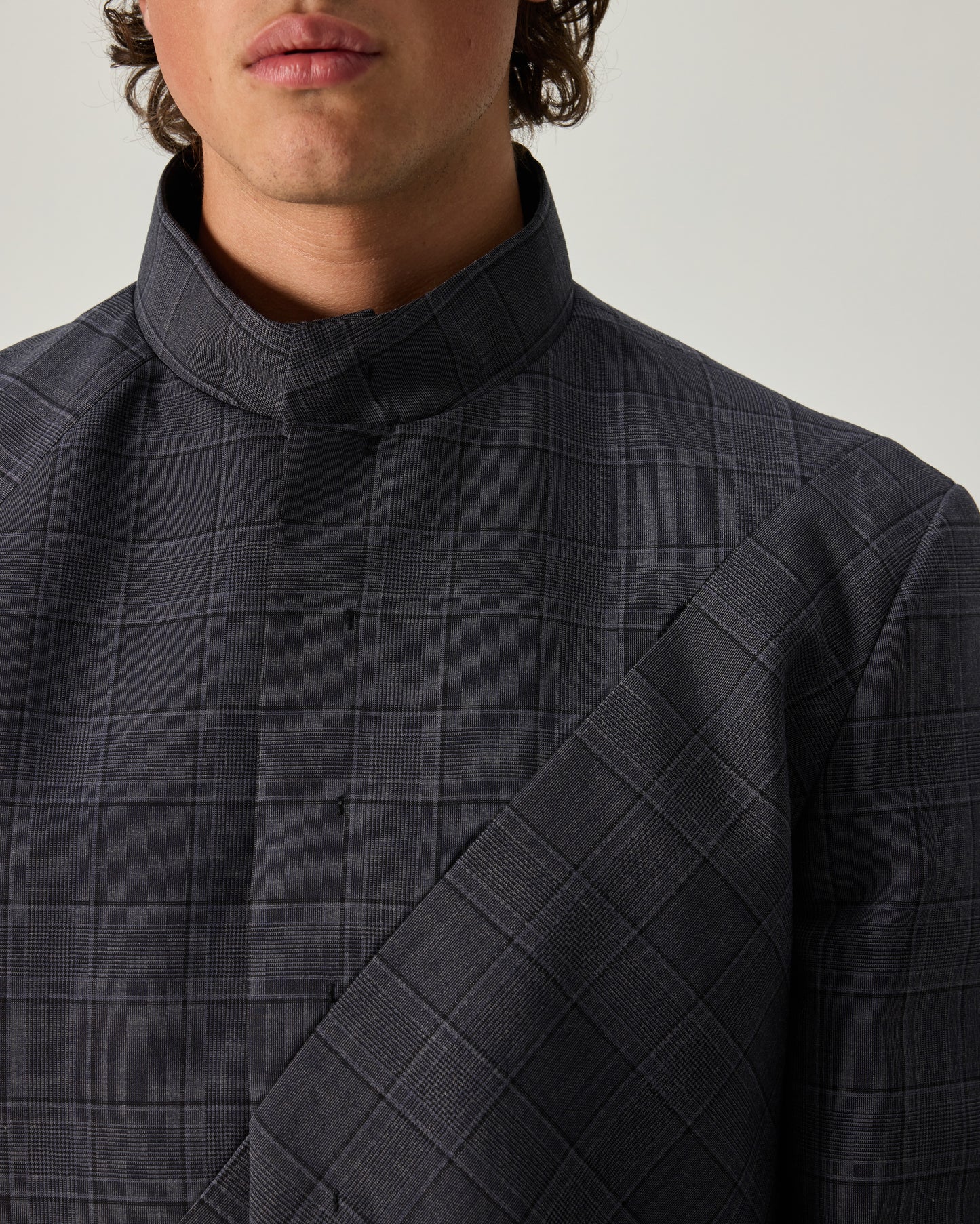 G JACKET GARDEN WOOL IN  AVIO CHECK