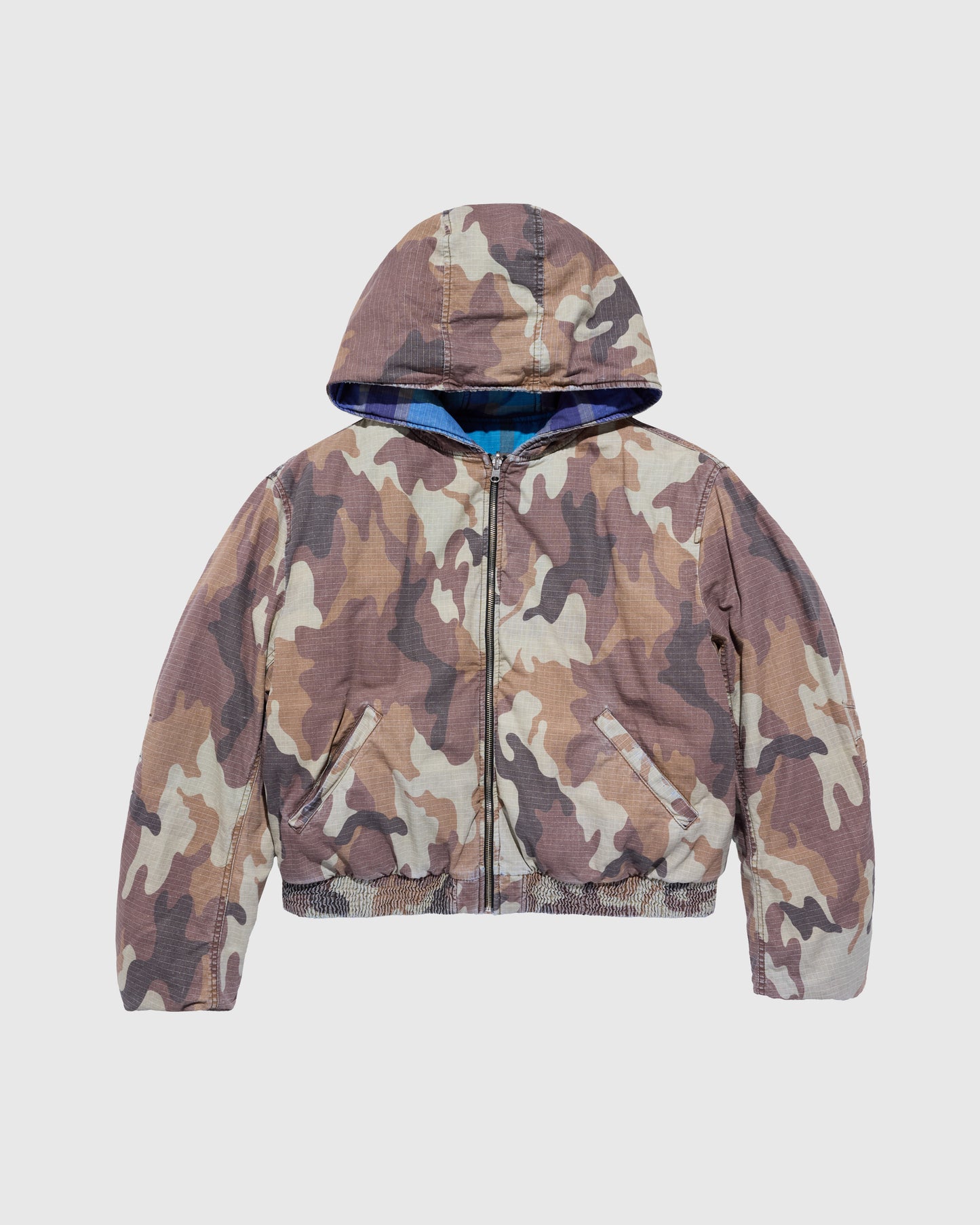 424 Reversible Bomber Brown Reno Camo Stone Washed